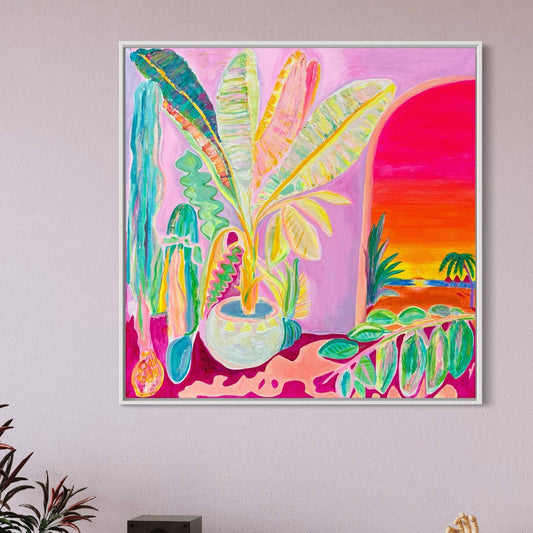 'Reflecting On A Perfect Day' 90cm x 90cm - Kathryn Sillince Artist