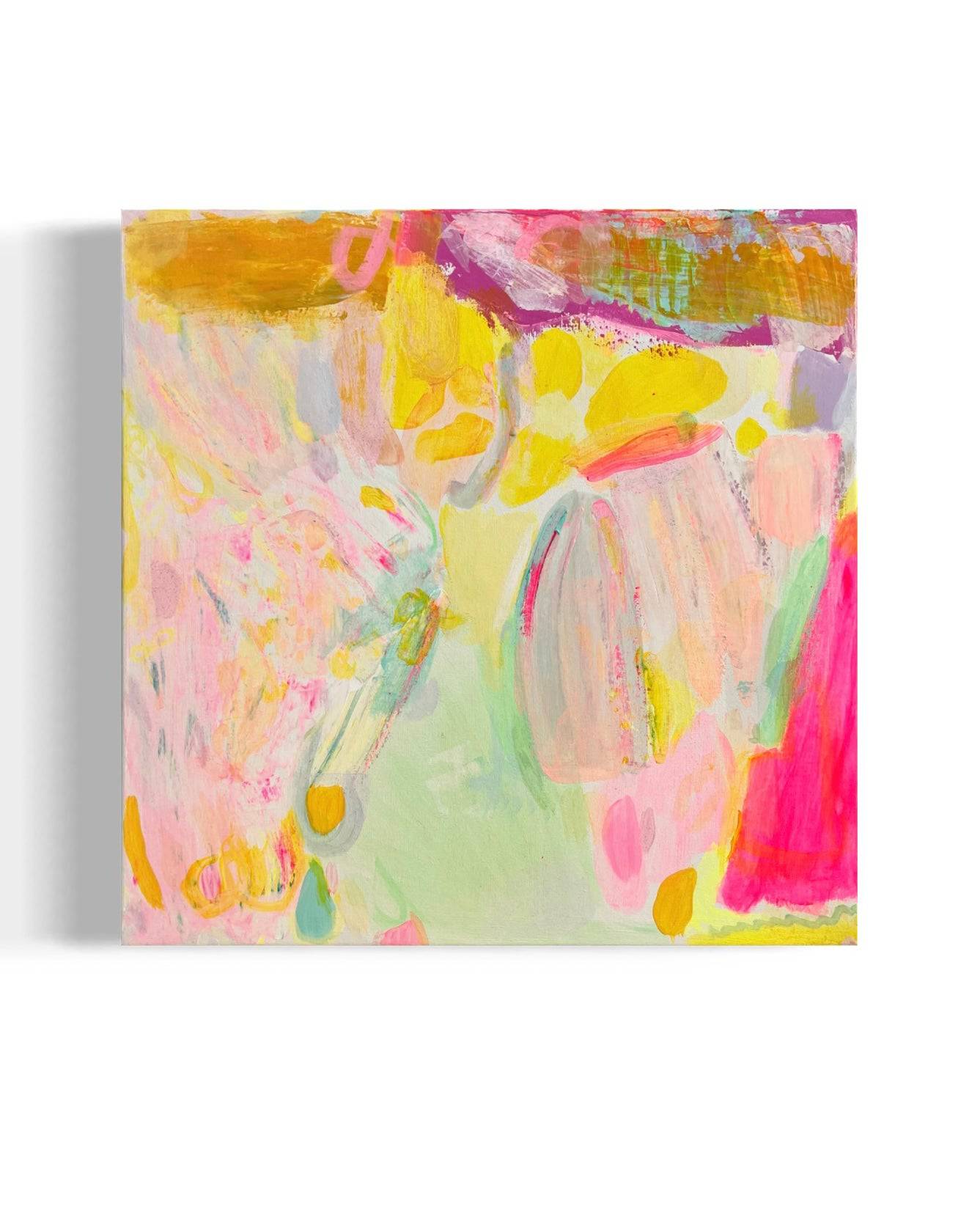 'On Our Way To The Beach' 41cm x 41cm - Kathryn Sillince Artist
