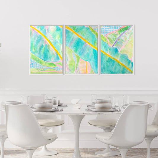 'Banana Triptych' 162cm x 80cm - Kathryn Sillince Artist