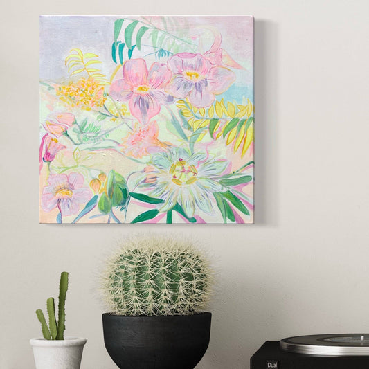 'Passiflora Anastasia' 45cm x 45cm - Kathryn Sillince Artist