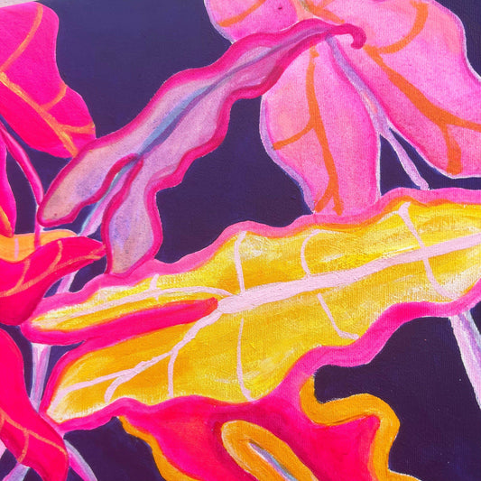 ‘Begonia Alocasia Still Life' Print - Kathryn Sillince Artist