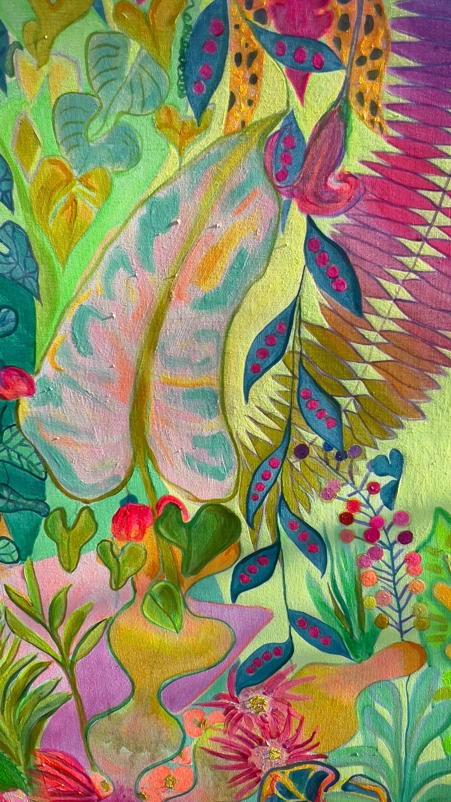 ‘Equatorial Goldenhour’ 122cm x 153cm - Kathryn Sillince Artist