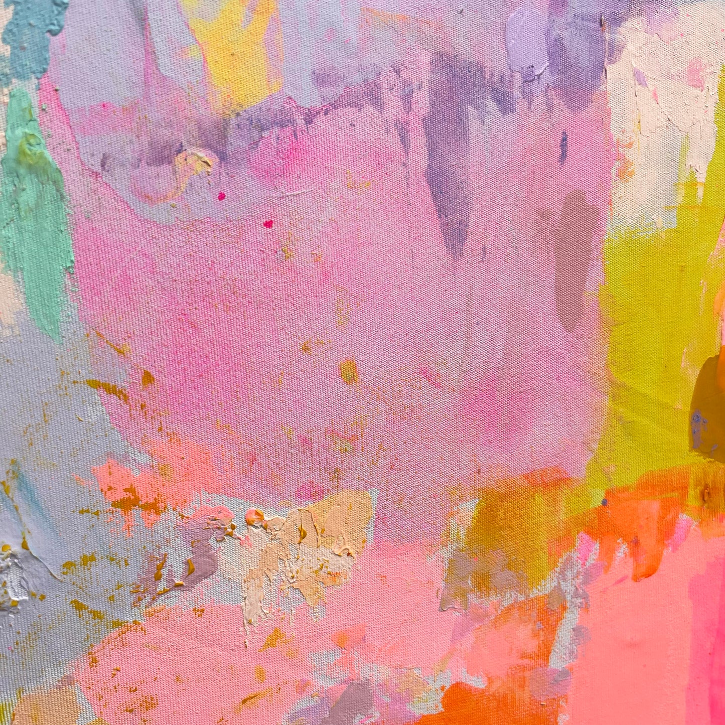 'Into The Pink ' 81.5cm x 81.5cm - Kathryn Sillince Artist