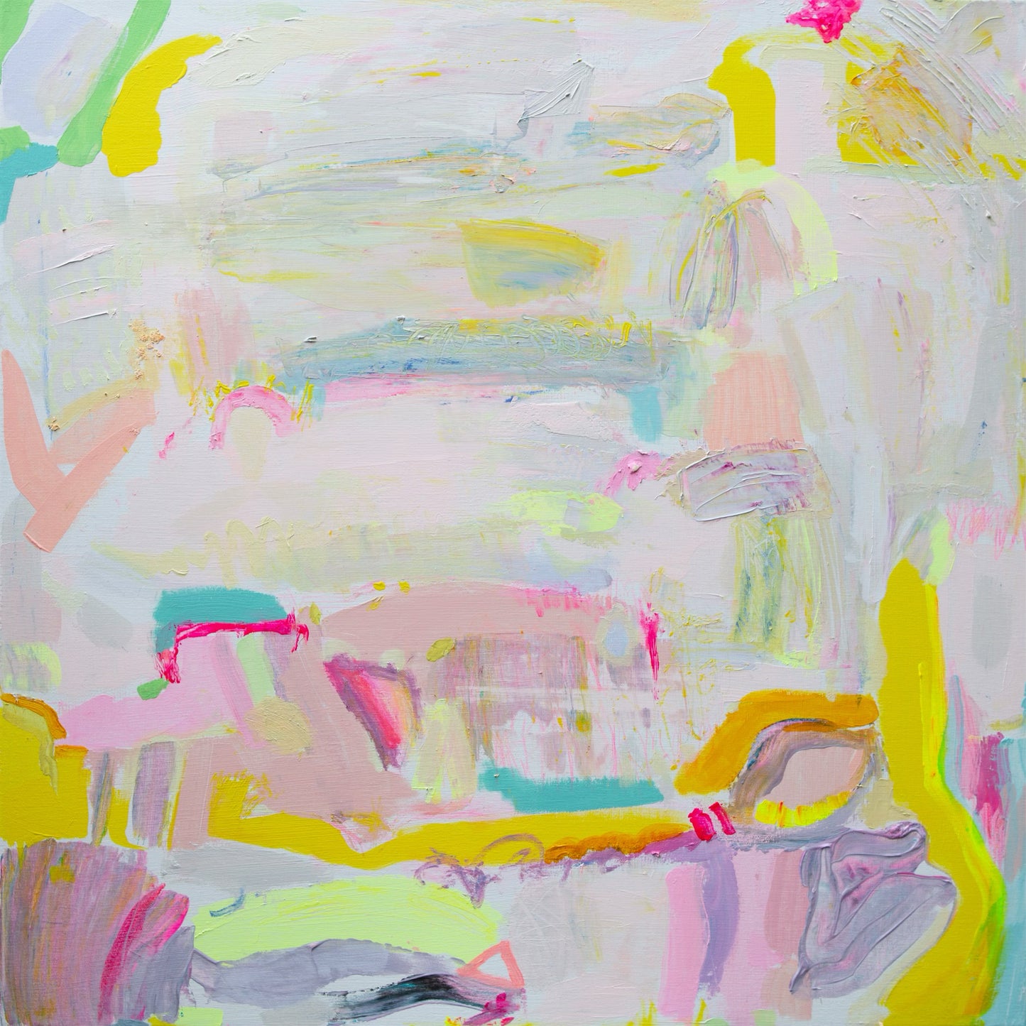 'Let's Stay Here' 76cm x 76cm - Kathryn Sillince Artist