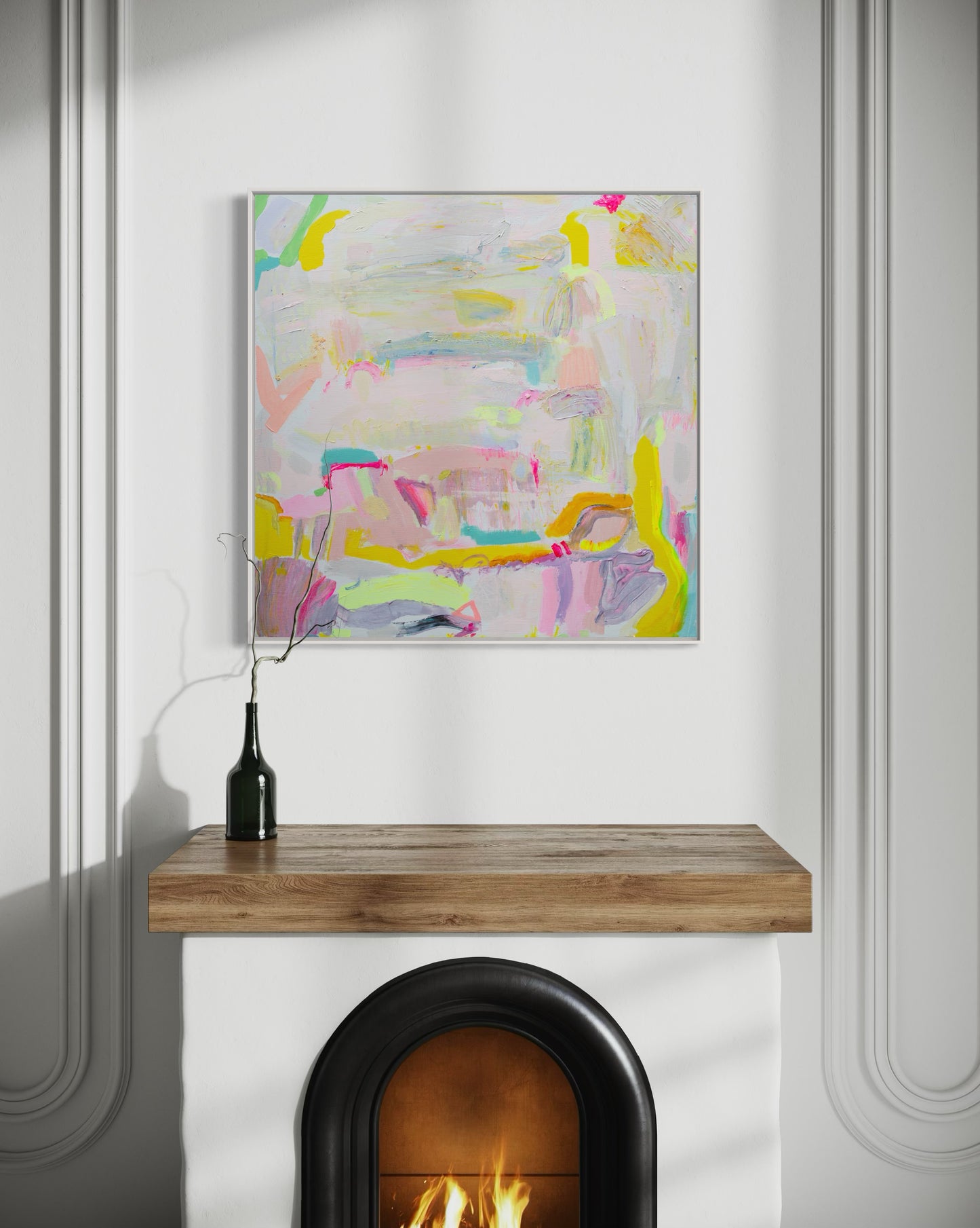 'Let's Stay Here' 76cm x 76cm - Kathryn Sillince Artist