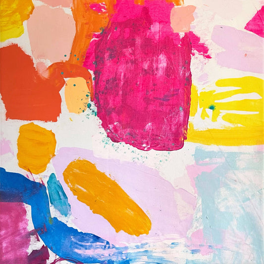 'Lets Get Saturated' 60cm x 60cm - Kathryn Sillince Artist