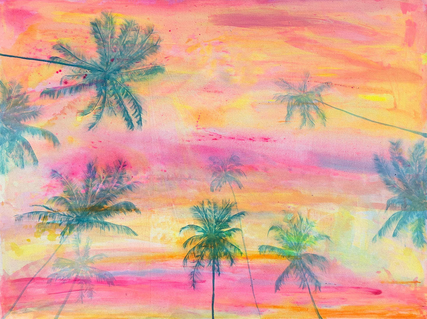 'Lie With Me At Sunset' 153cm x 117cm - Kathryn Sillince Artist