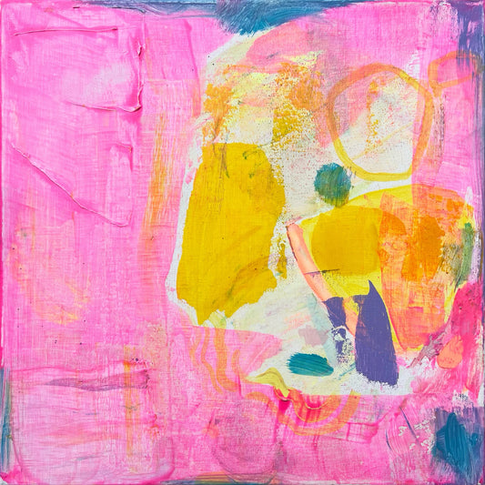 'Loving You Is Fun IV' 31cm x 31cm - Kathryn Sillince Artist