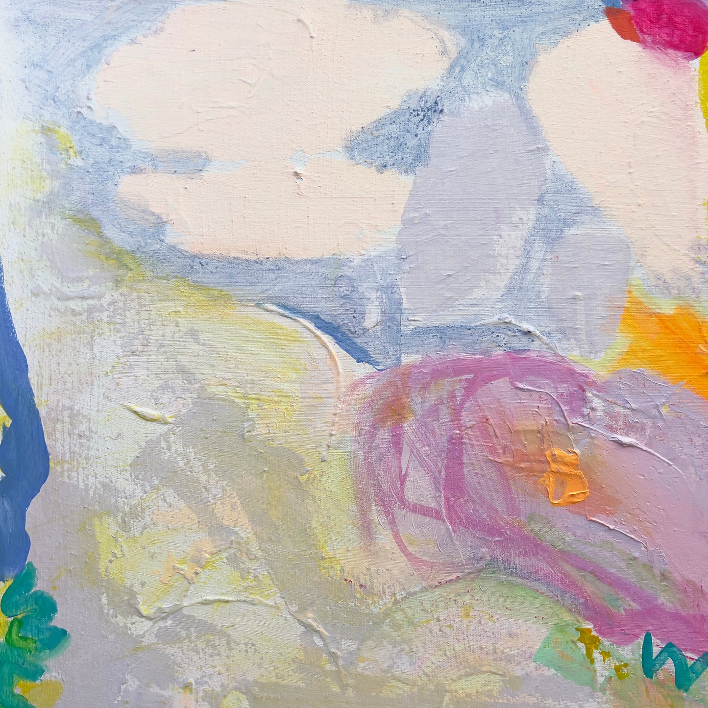 'On The Side' 70cm x 70cm - Kathryn Sillince Artist