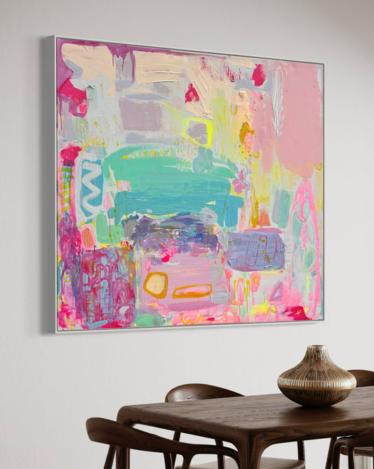 'Render Me Happy' 153cm x 132cm - Kathryn Sillince Artist