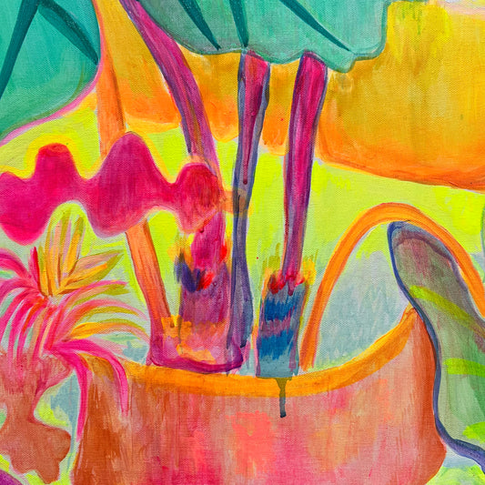 ‘The Best Rays Of The Day’ 122cm x 122cm - Kathryn Sillince Artist