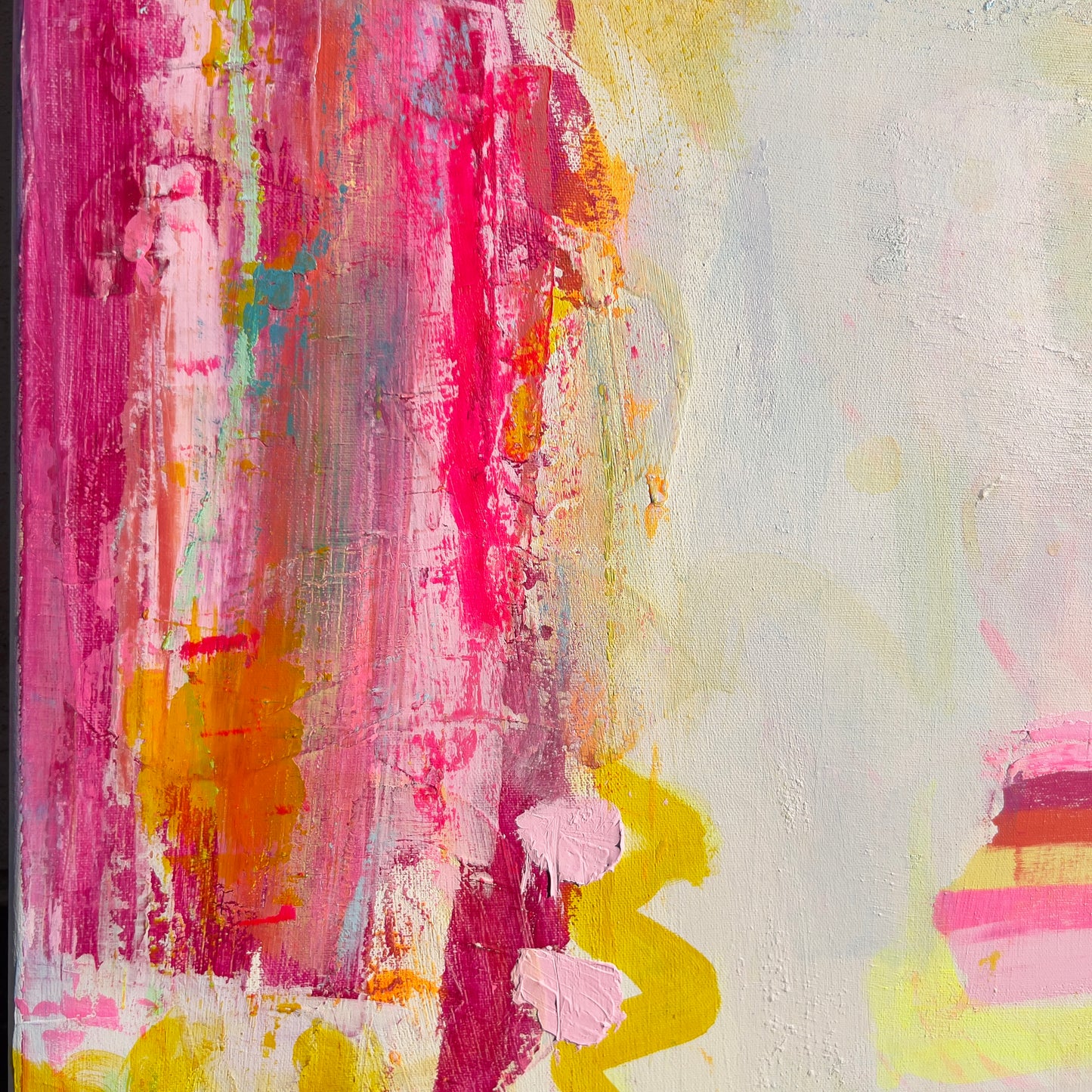 'To Me, You Are Perfect' 76cm x 76cm - Kathryn Sillince Artist