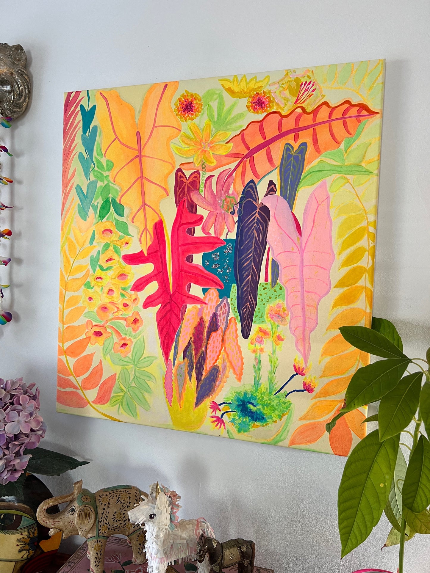 Colorful paper print titled "All Of My Favourites" by Kathryn Sillince Artist featuring vibrant, abstract artwork.