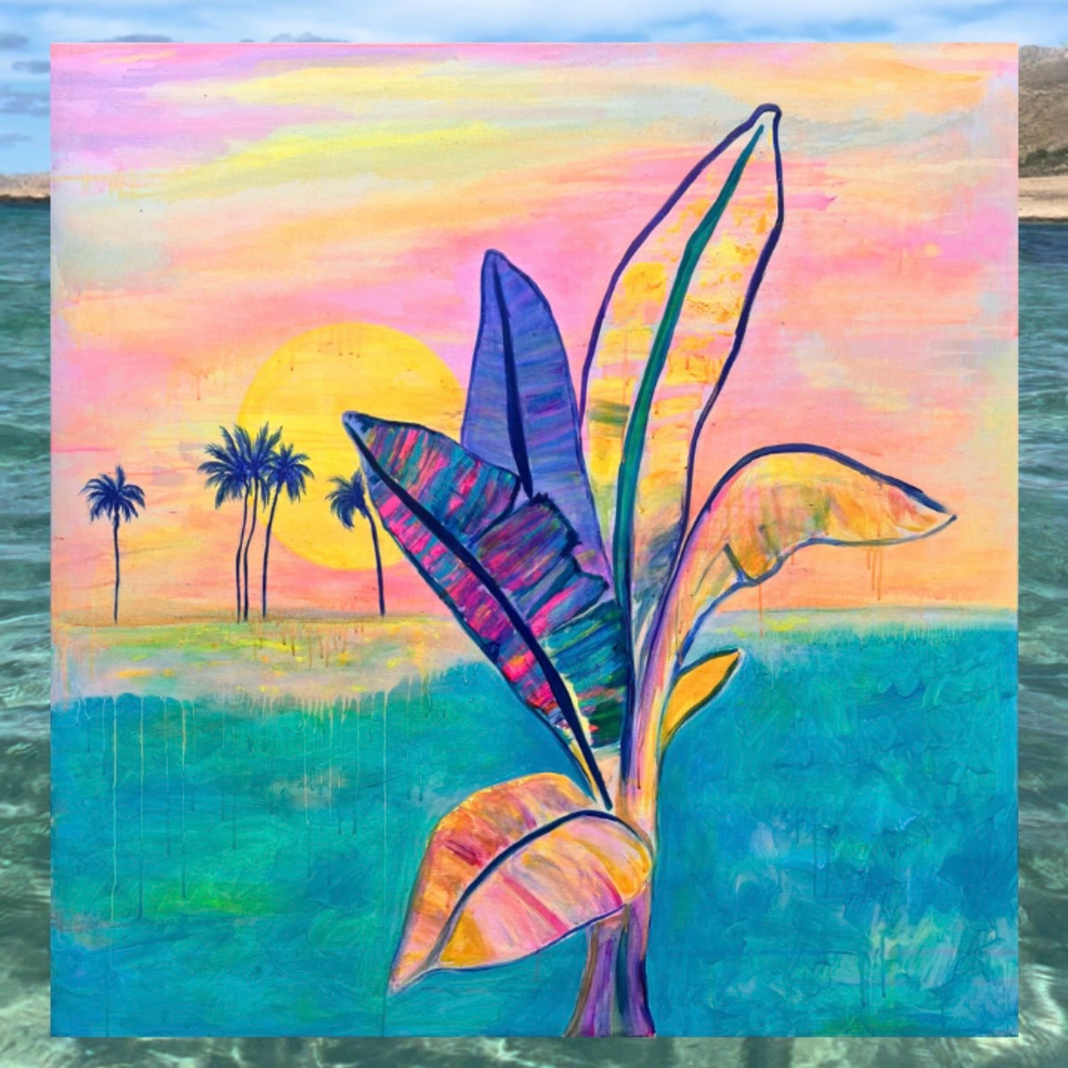Between Sun And Sea  123cm x 123cm