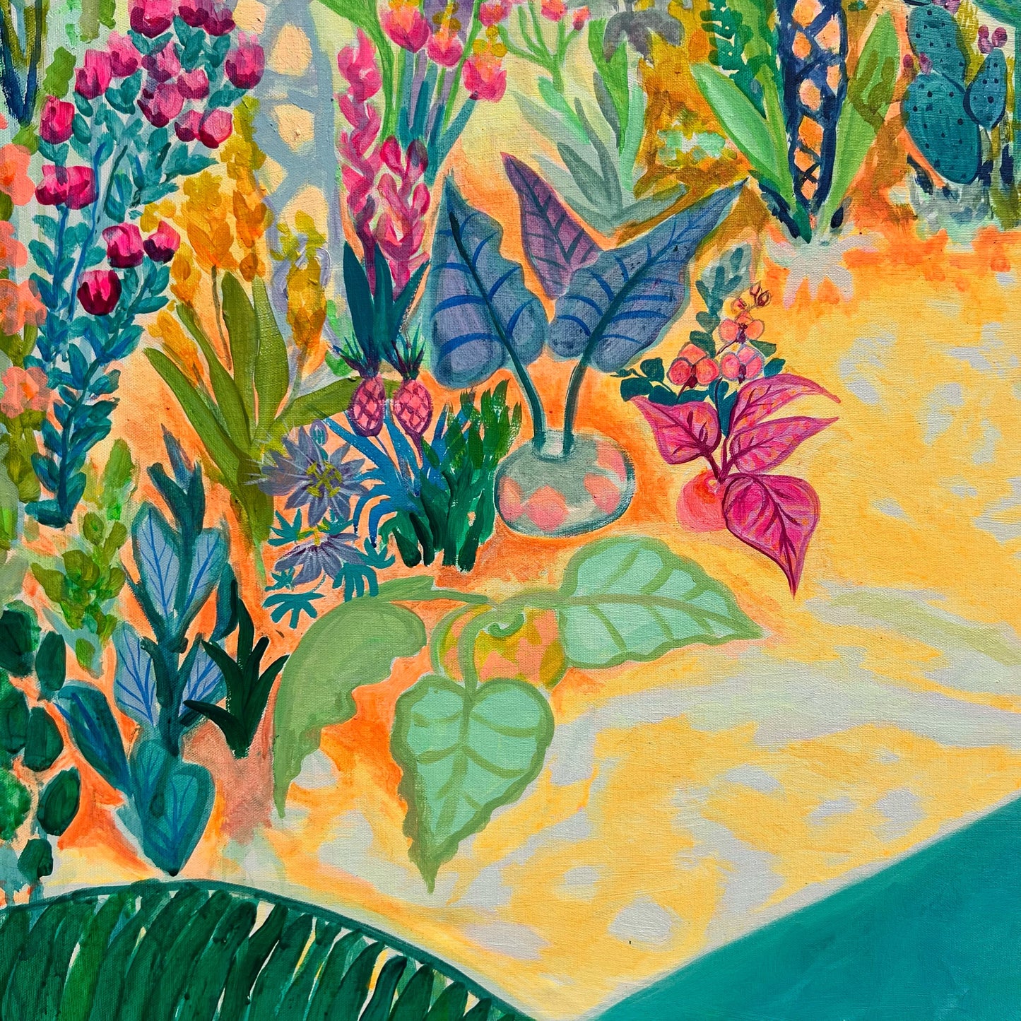 Beyond The Balcony 123cm x 123cm
