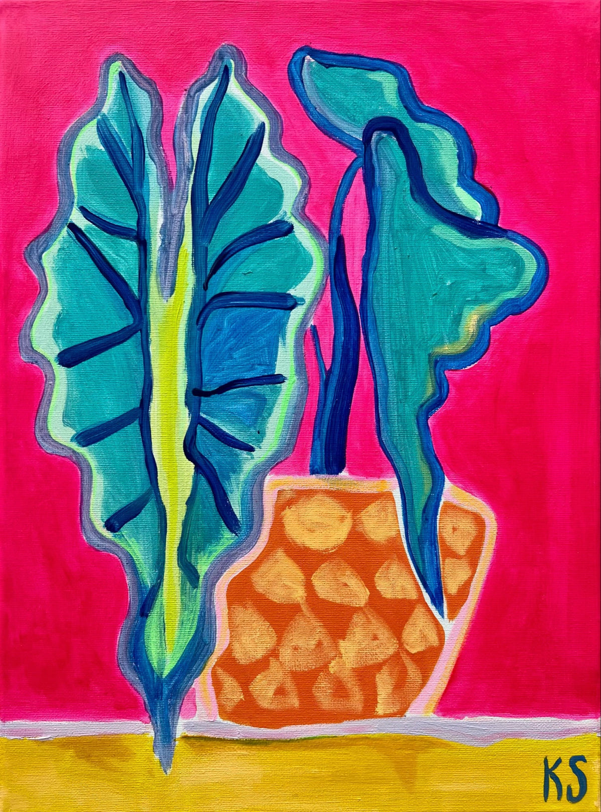 Living My Best Leaf: 2   30cm x 40cm