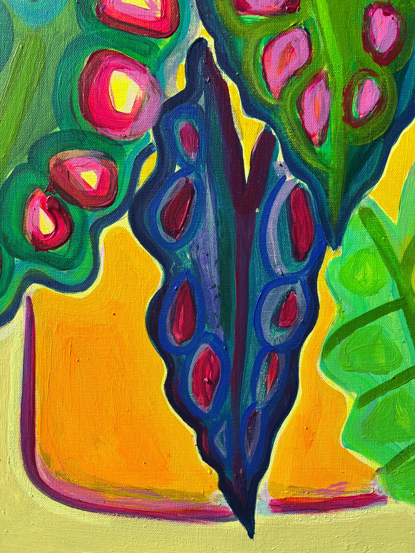 Alocasia Study IV artwork by Kathryn Sillince, 61cm x 71cm, featuring detailed botanical illustration with lush foliage.