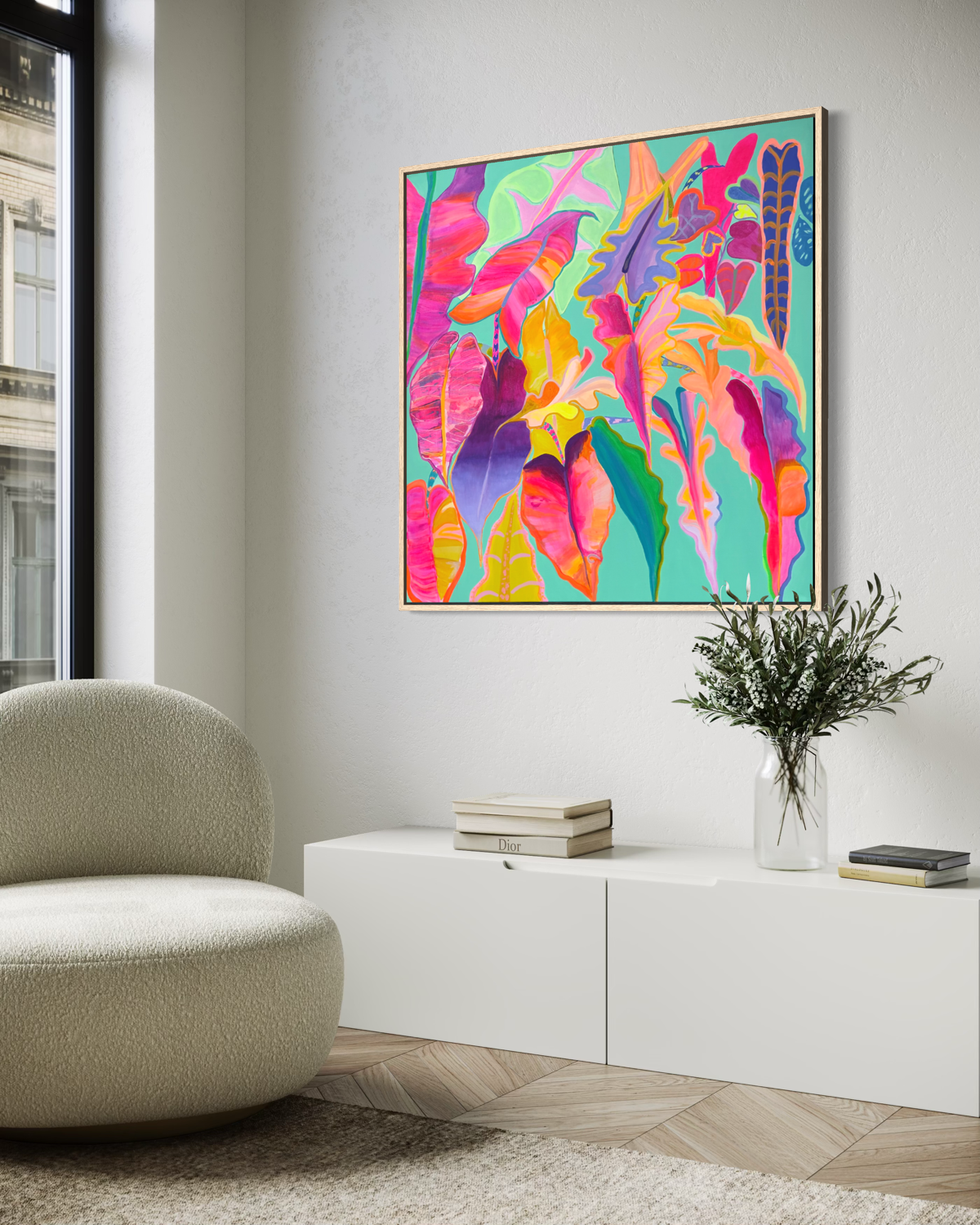 ‘Rainbow Alocasias’ print - Kathryn Sillince Artist