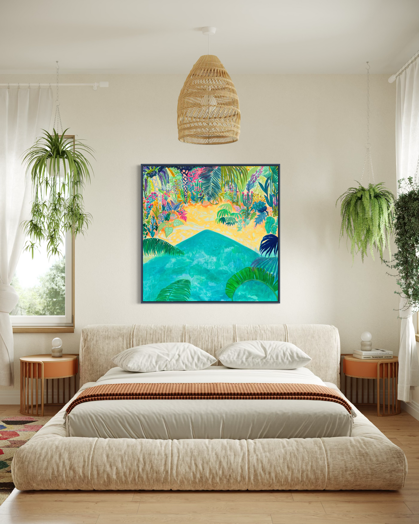 Beyond The Balcony 123cm x 123cm