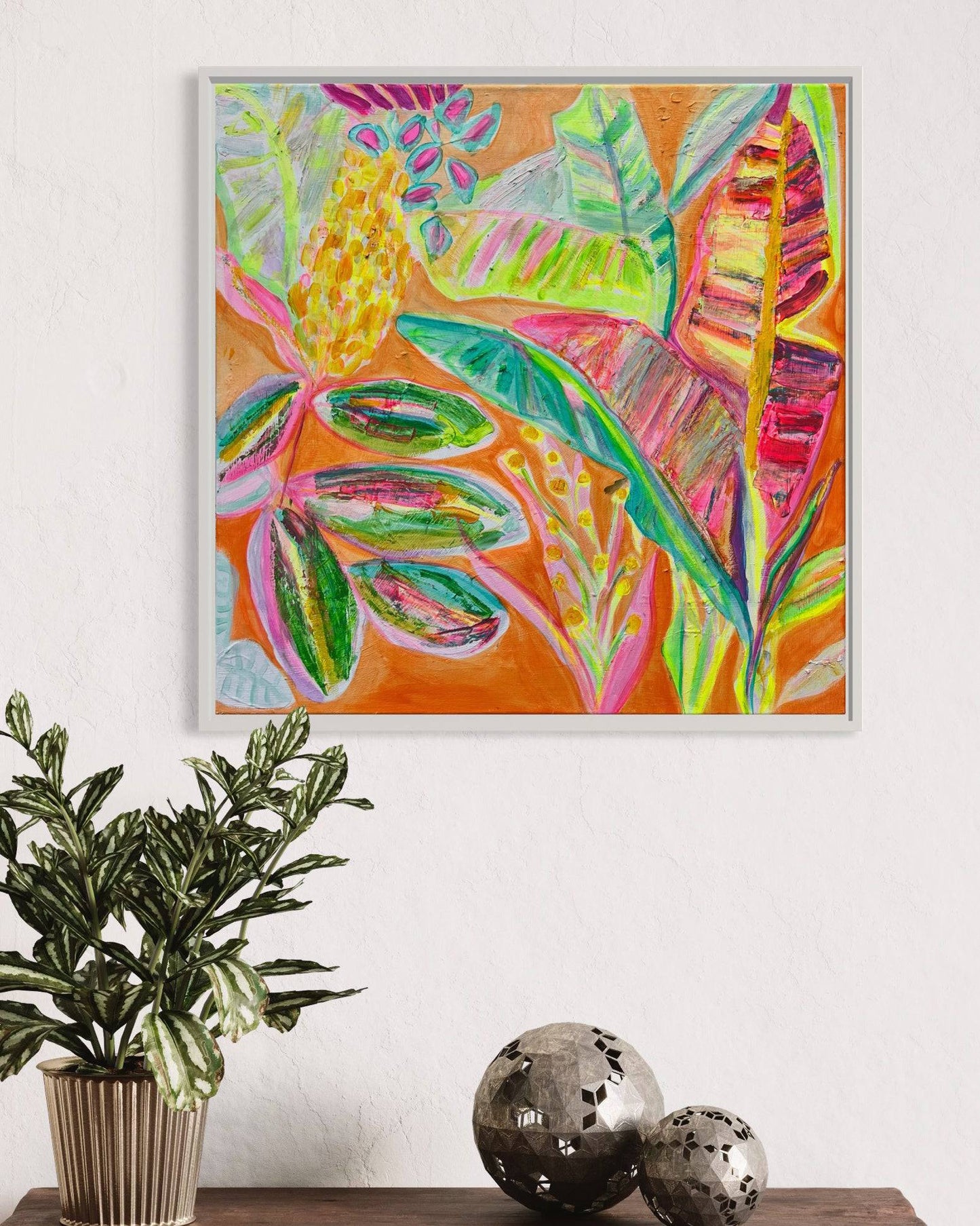'Zing Of Zingiber'  56cm x 56cm - Kathryn Sillince Artist