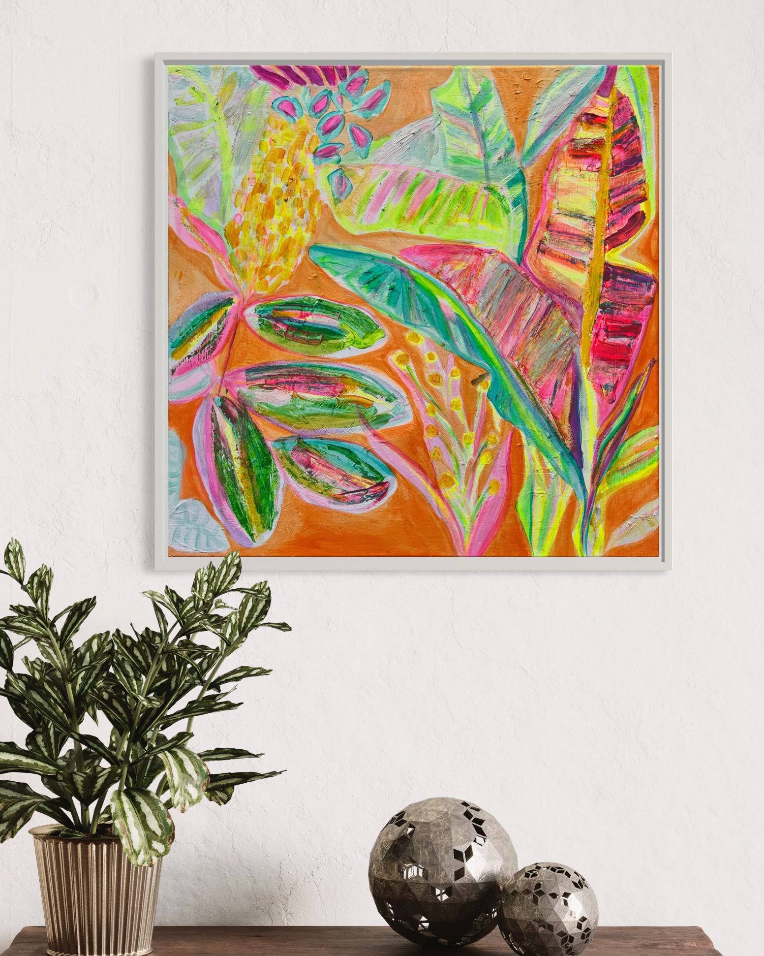 'Zing Of Zingiber'  56cm x 56cm - Kathryn Sillince Artist