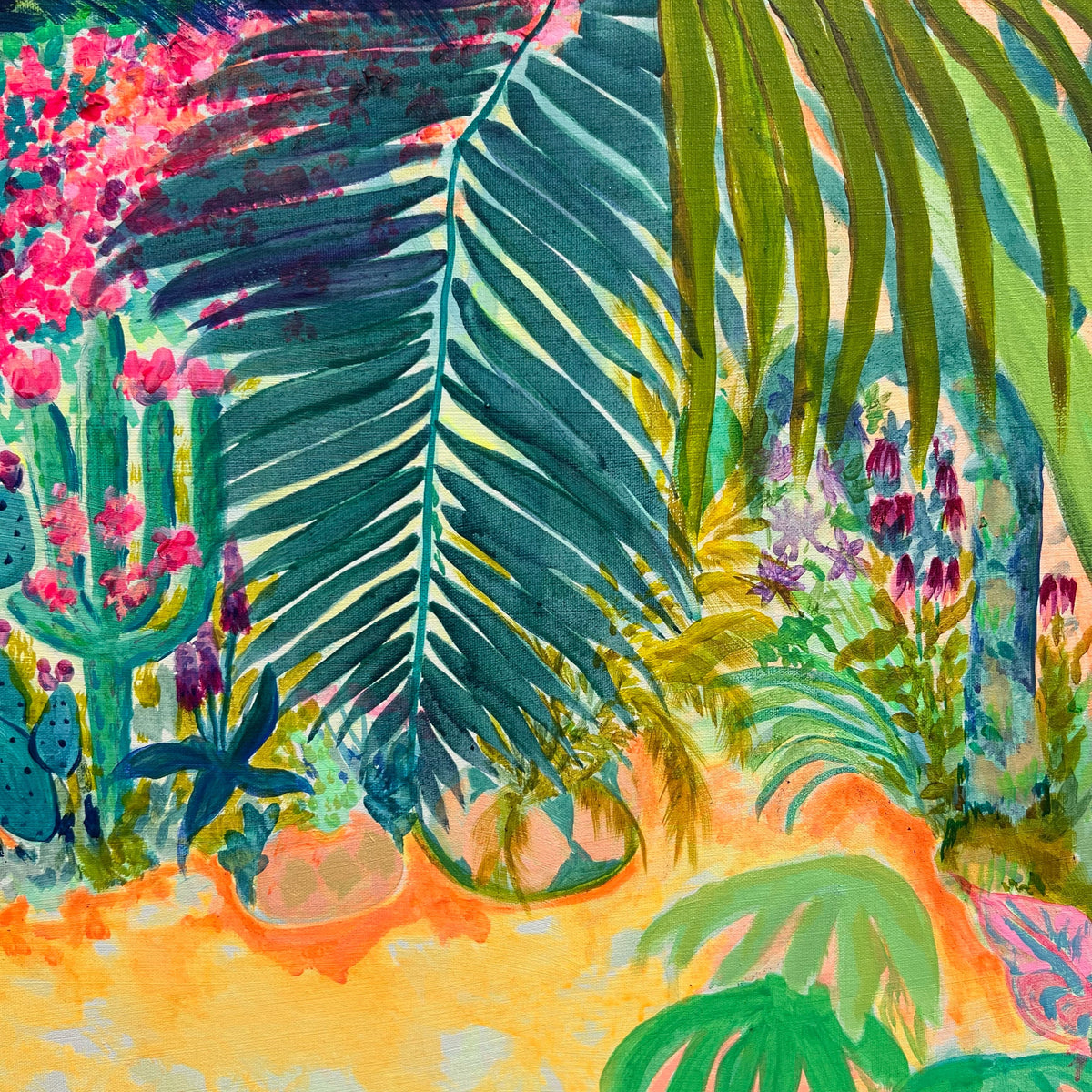 Beyond The Balcony 123cm x 123cm