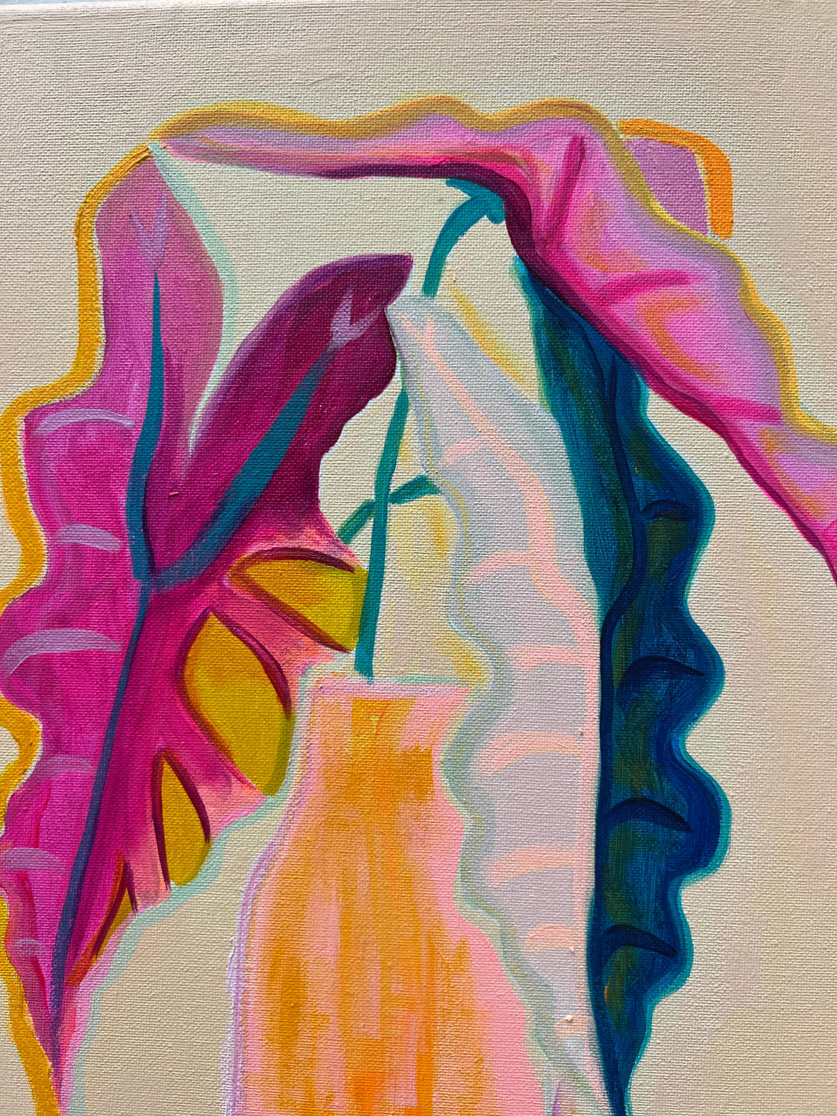 Living My Best Leaf: 3    30cm x 40cm