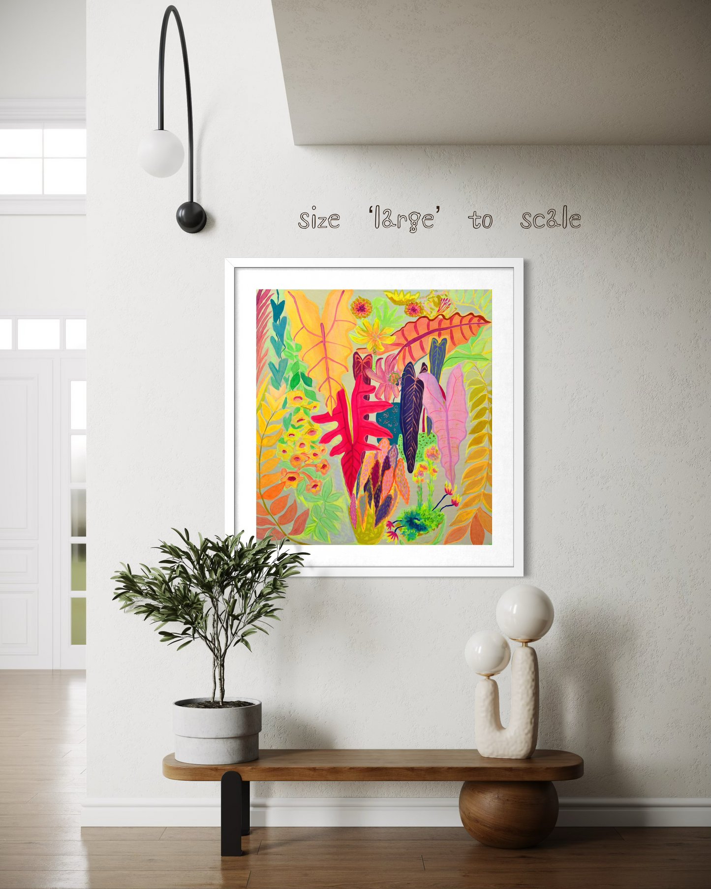 Colorful paper print titled "All Of My Favourites" by Kathryn Sillince Artist featuring vibrant abstract patterns.