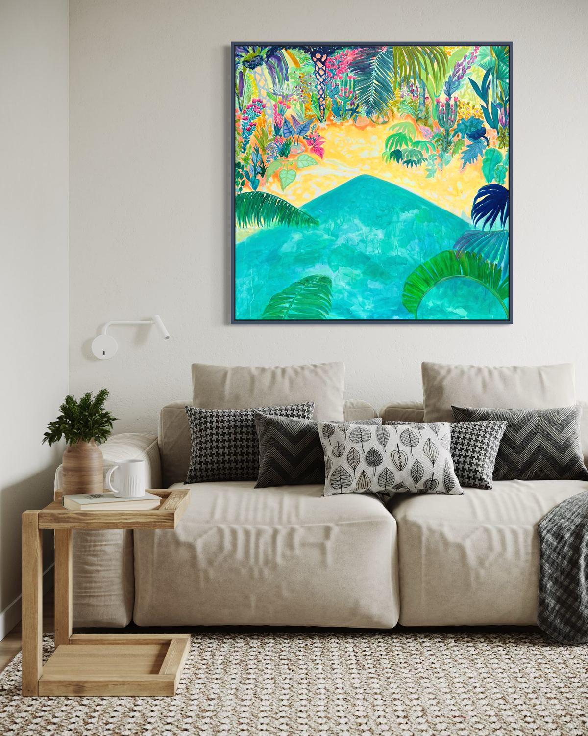 Beyond The Balcony 123cm x 123cm