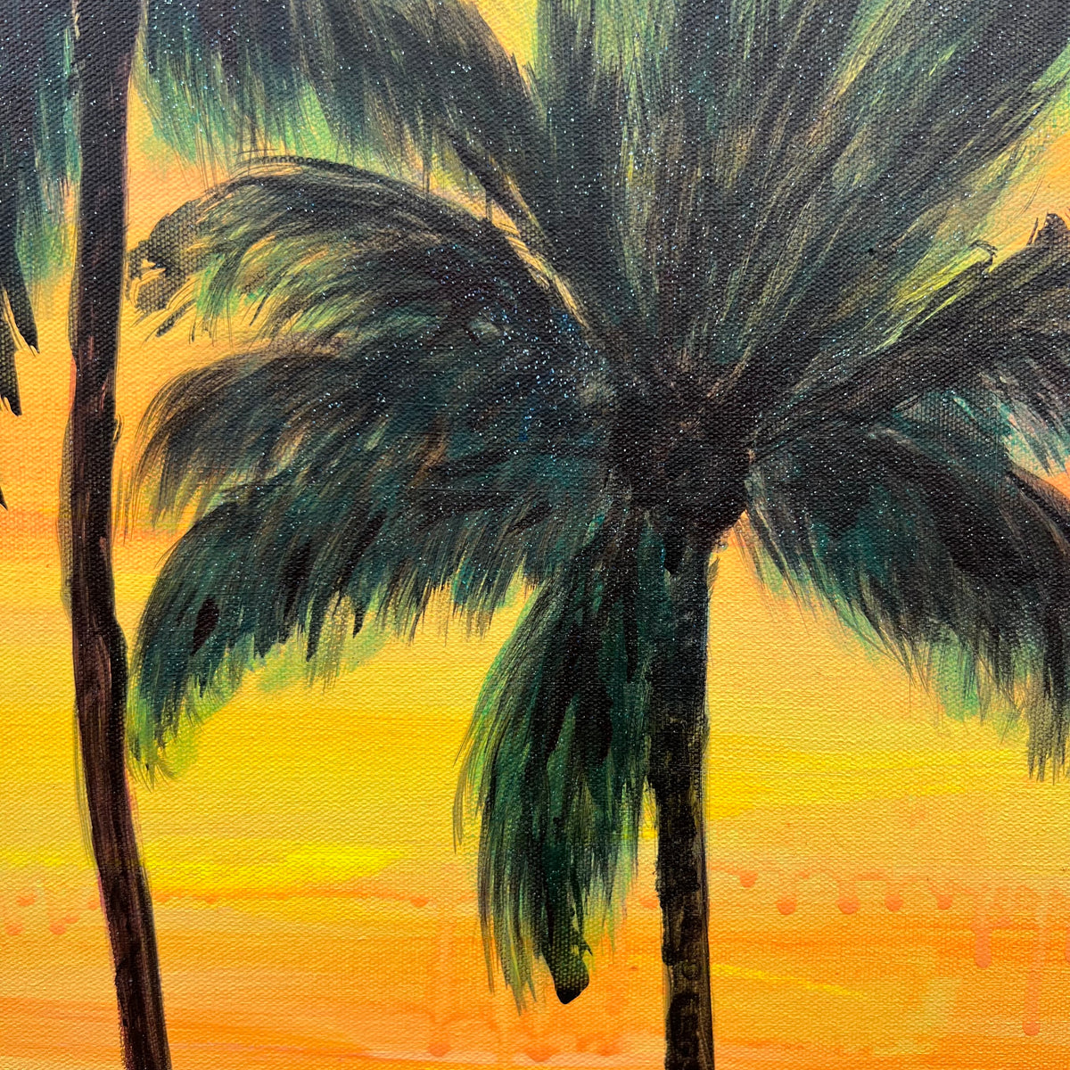 Palms In The Sunset Glow 66cm x 81cm