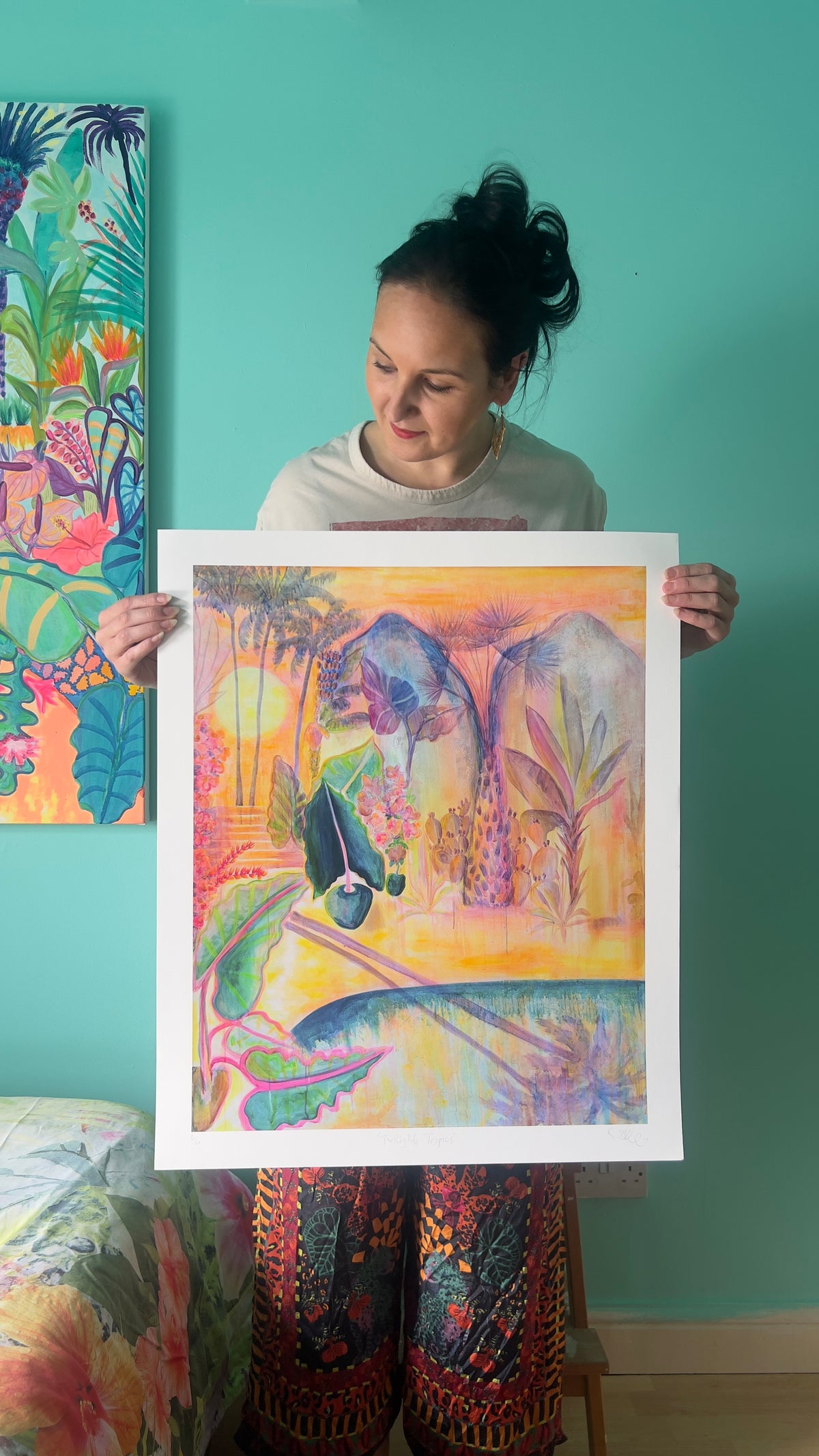 ‘Twilight Tropics’ paper print - Kathryn Sillince Artist