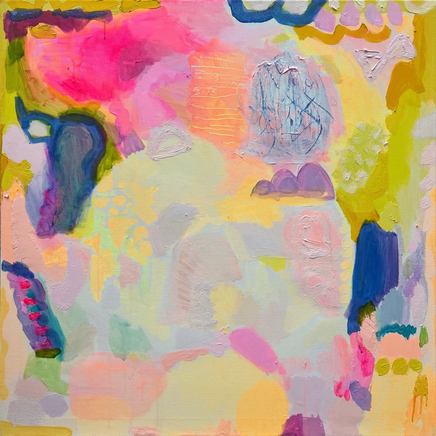 Summer Sorbet: 1   82cm x 82cm
