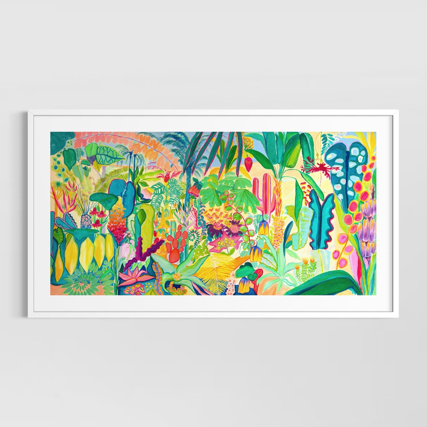 Printumo Everlasting Eden paper print featuring vibrant botanical illustrations on high-quality paper.