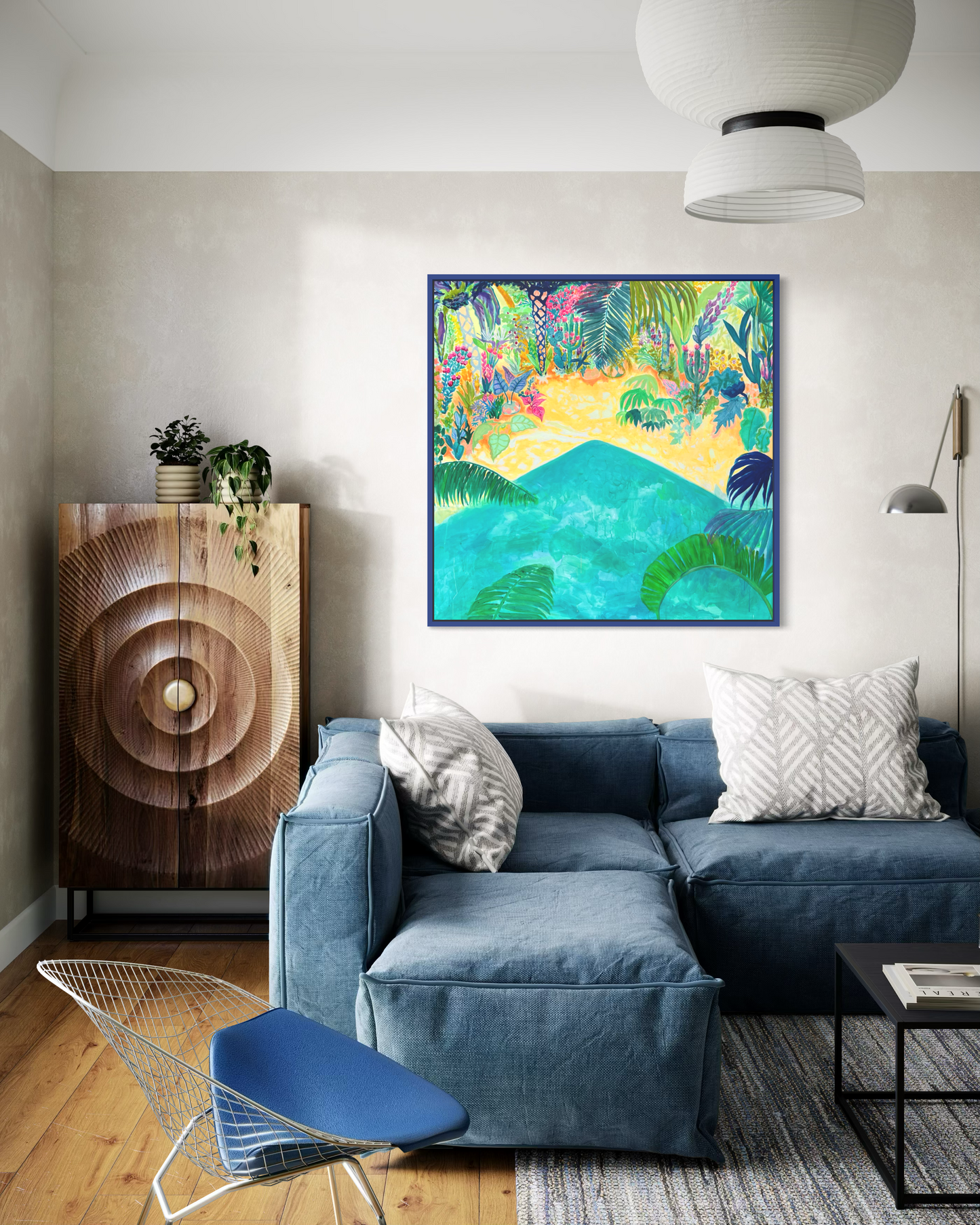 Beyond The Balcony 123cm x 123cm