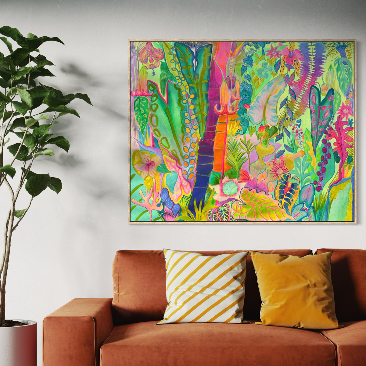 ‘Equatorial Goldenhour’ 122cm x 153cm - Kathryn Sillince Artist