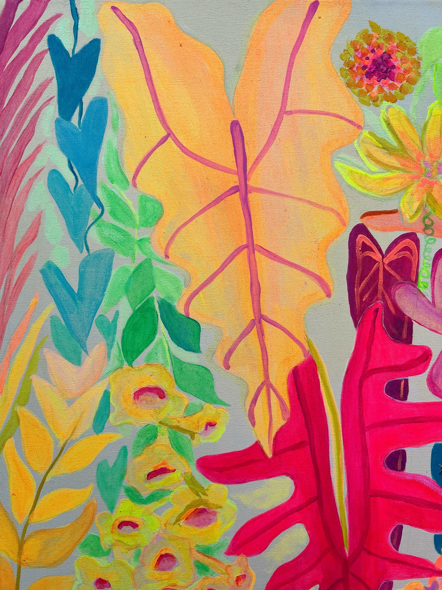Colorful paper print titled "All Of My Favourites" by Kathryn Sillince Artist, featuring vibrant abstract designs on textured paper.