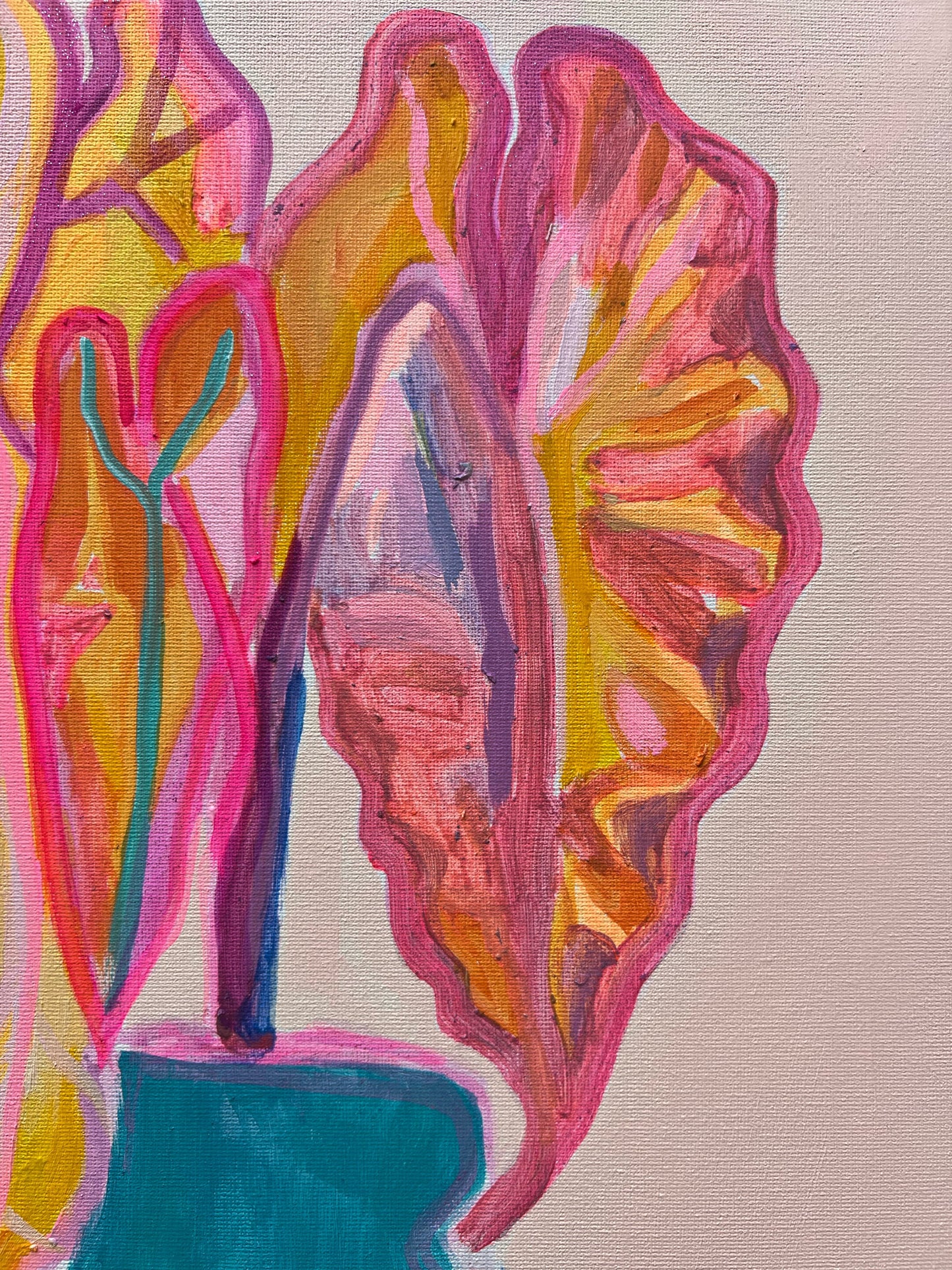 Living My Best Leaf: 4    30cm x 40cm