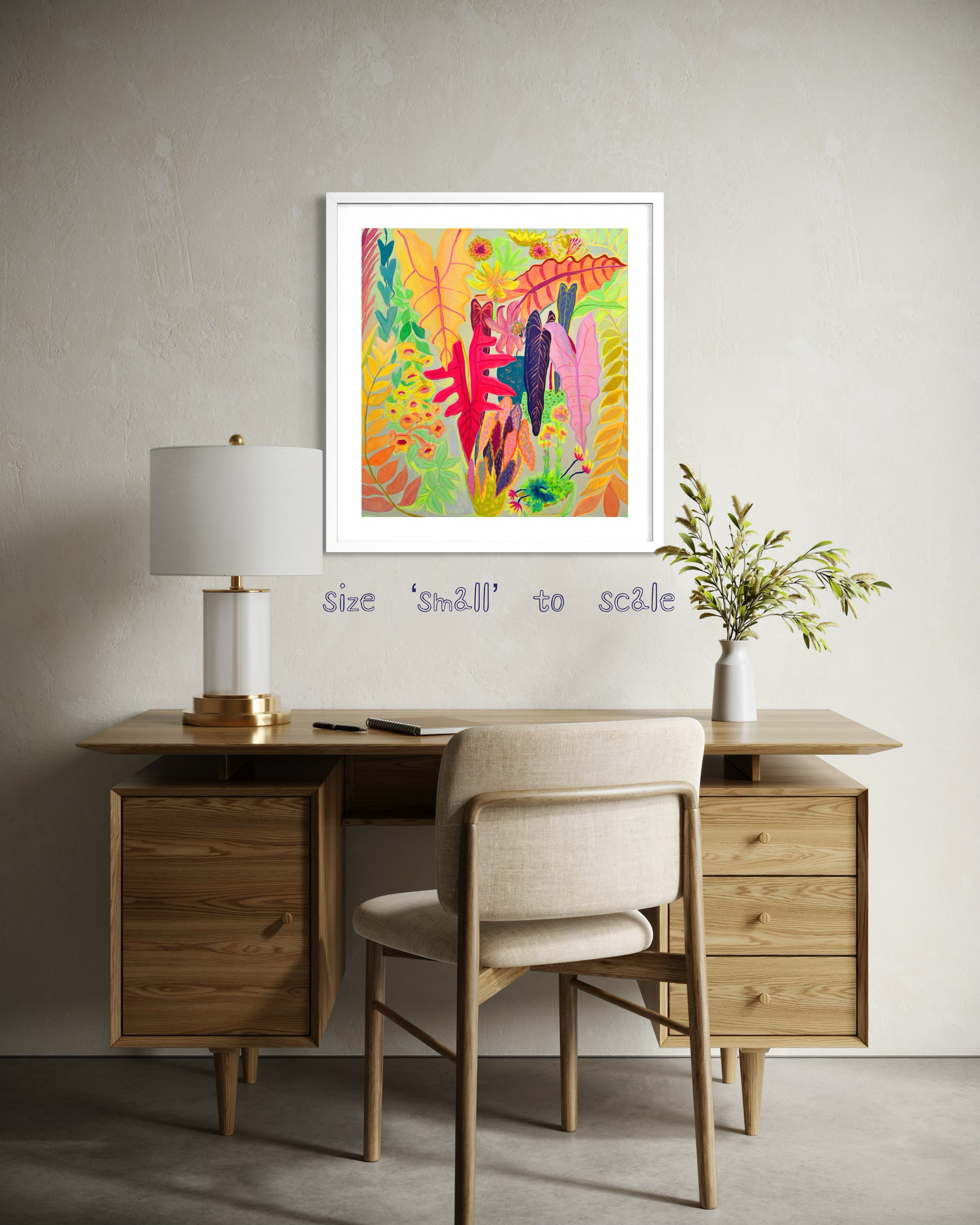 Colorful paper print titled "All Of My Favourites" by Kathryn Sillince Artist, featuring vibrant, detailed artwork.