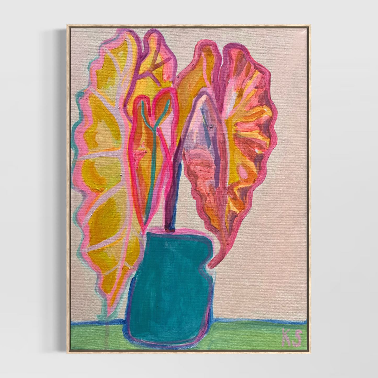 Living My Best Leaf: 4    30cm x 40cm