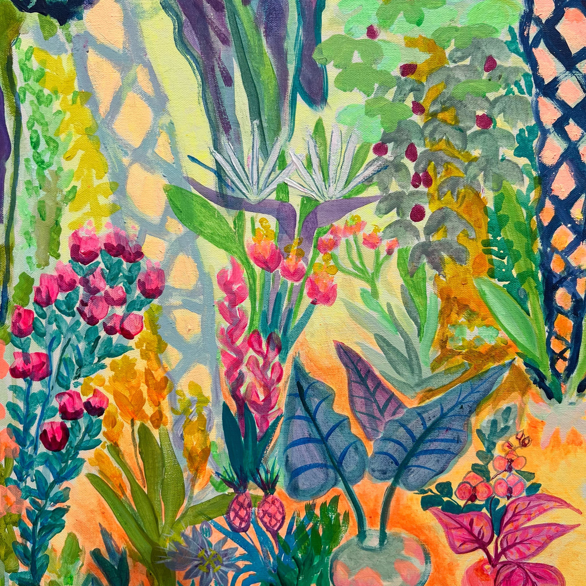 Beyond The Balcony 123cm x 123cm