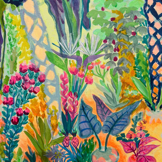 Beyond The Balcony 123cm x 123cm