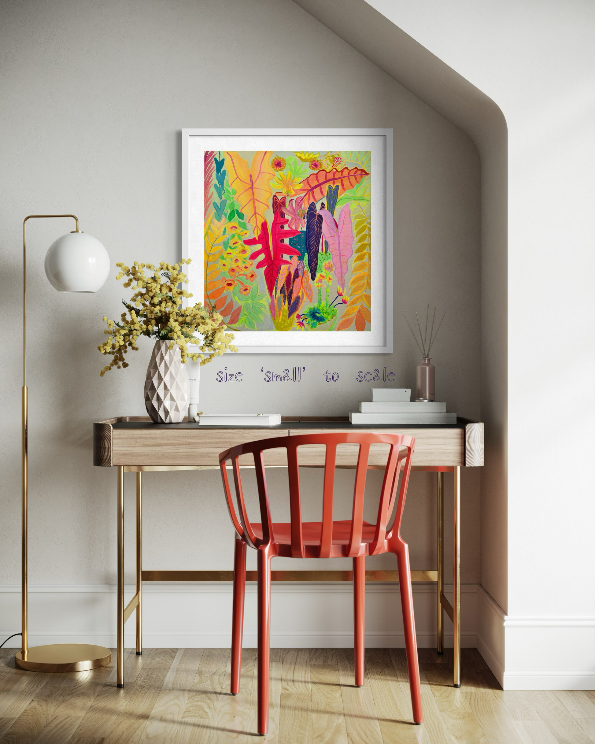 Colorful "All Of My Favourites" paper print by Kathryn Sillince Artist featuring vibrant, artistic illustrations on high-quality paper.