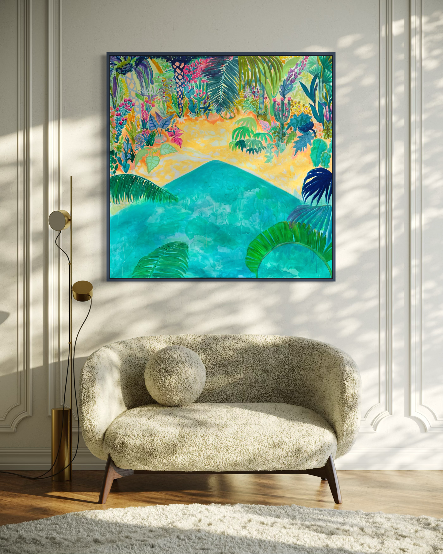 Beyond The Balcony 123cm x 123cm