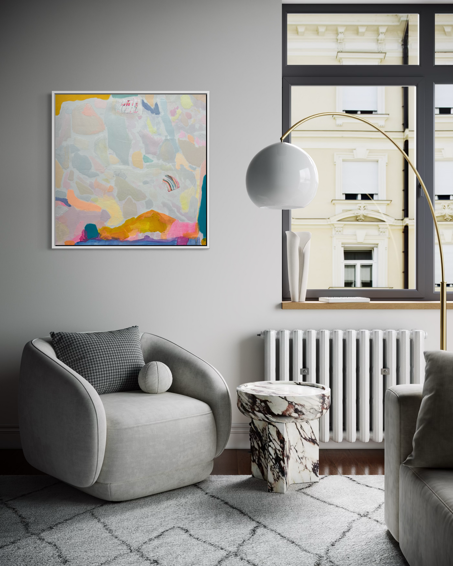 Summer Sorbet: 2   80cm x 80cm