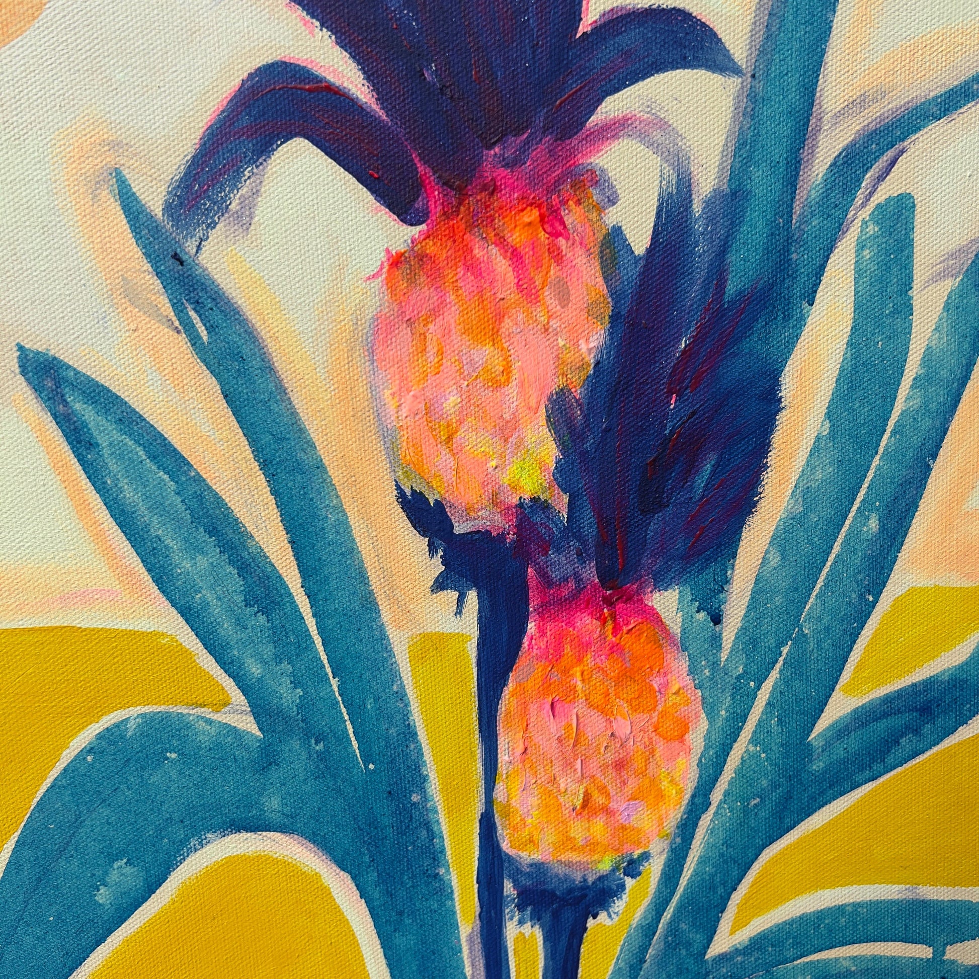 Alocasia Study V artwork by Kathryn Sillince, 61cm x 71cm, featuring detailed botanical illustration of Alocasia plant.