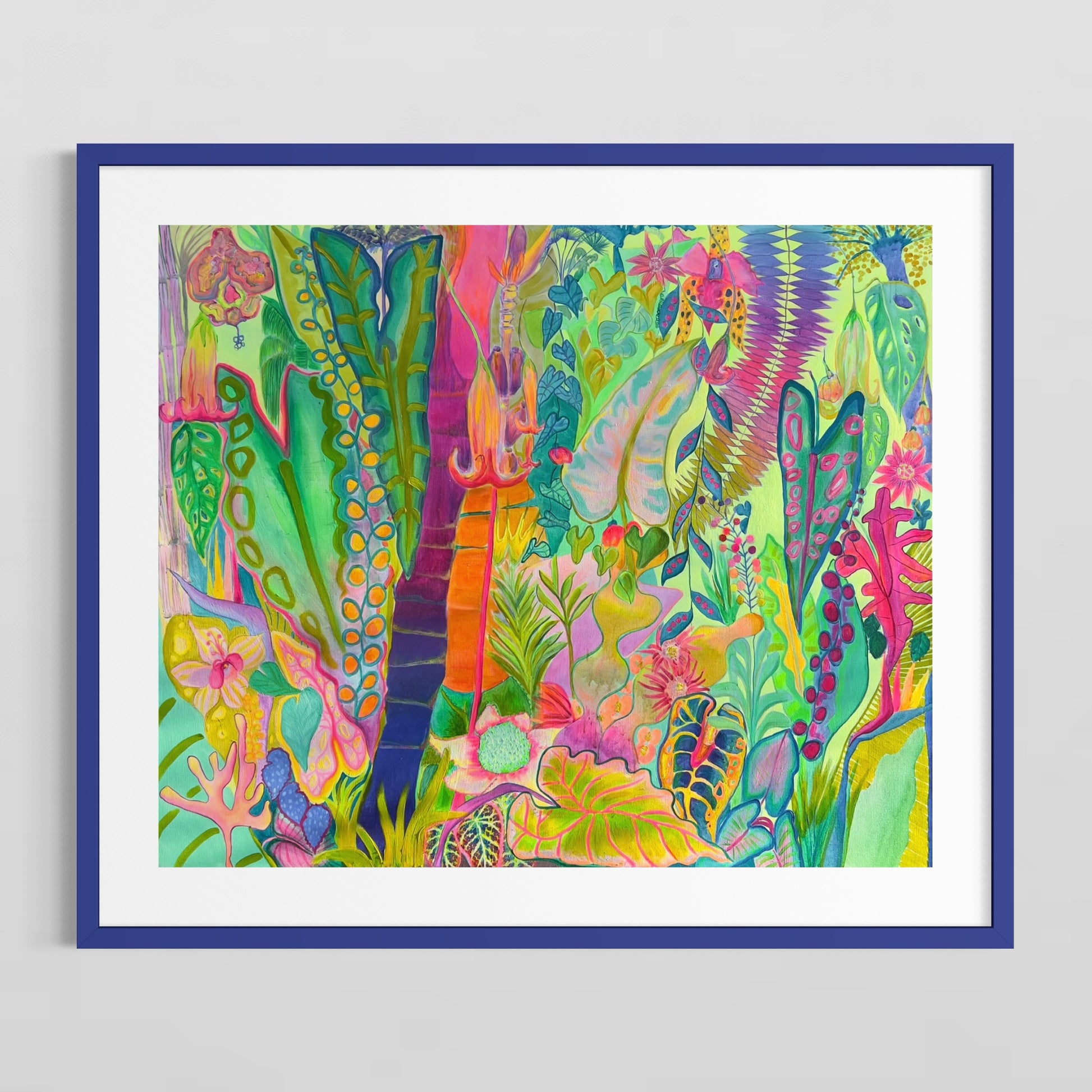 Equatorial Goldenhour paper print by Kathryn Sillince Artist featuring warm, vibrant sunset tones and detailed landscape imagery.