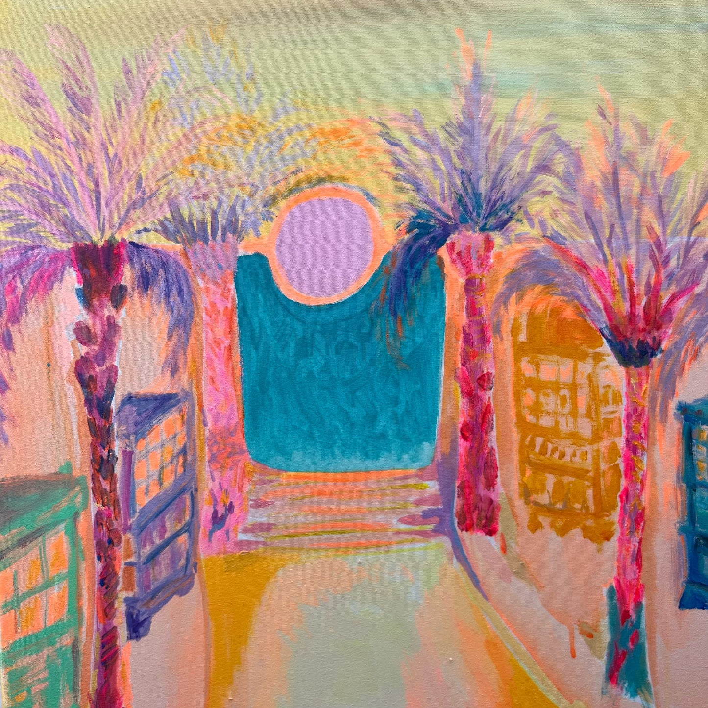 Rainbow Gallariji At Sundown 56cm x 72cm