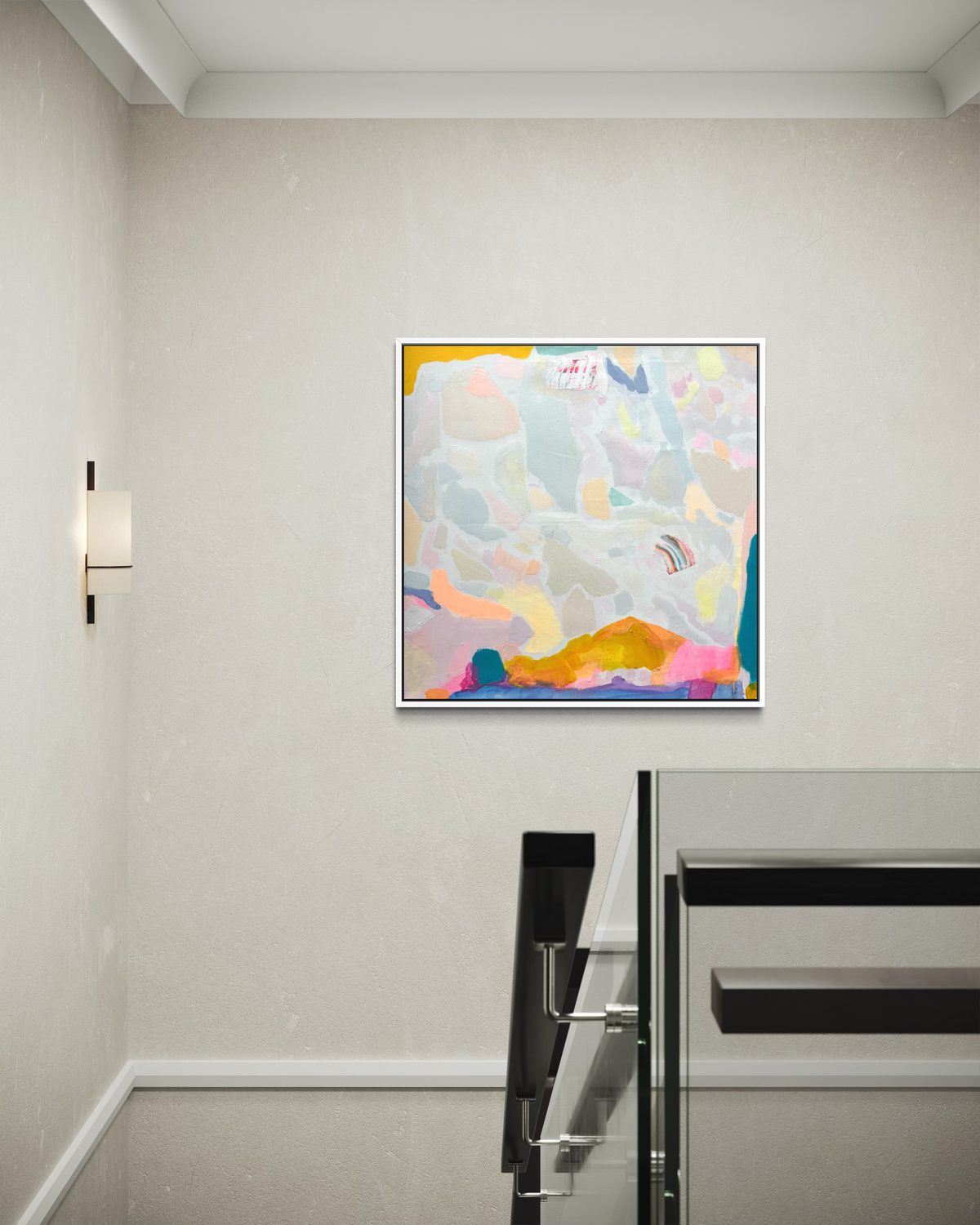 Summer Sorbet: 2   80cm x 80cm