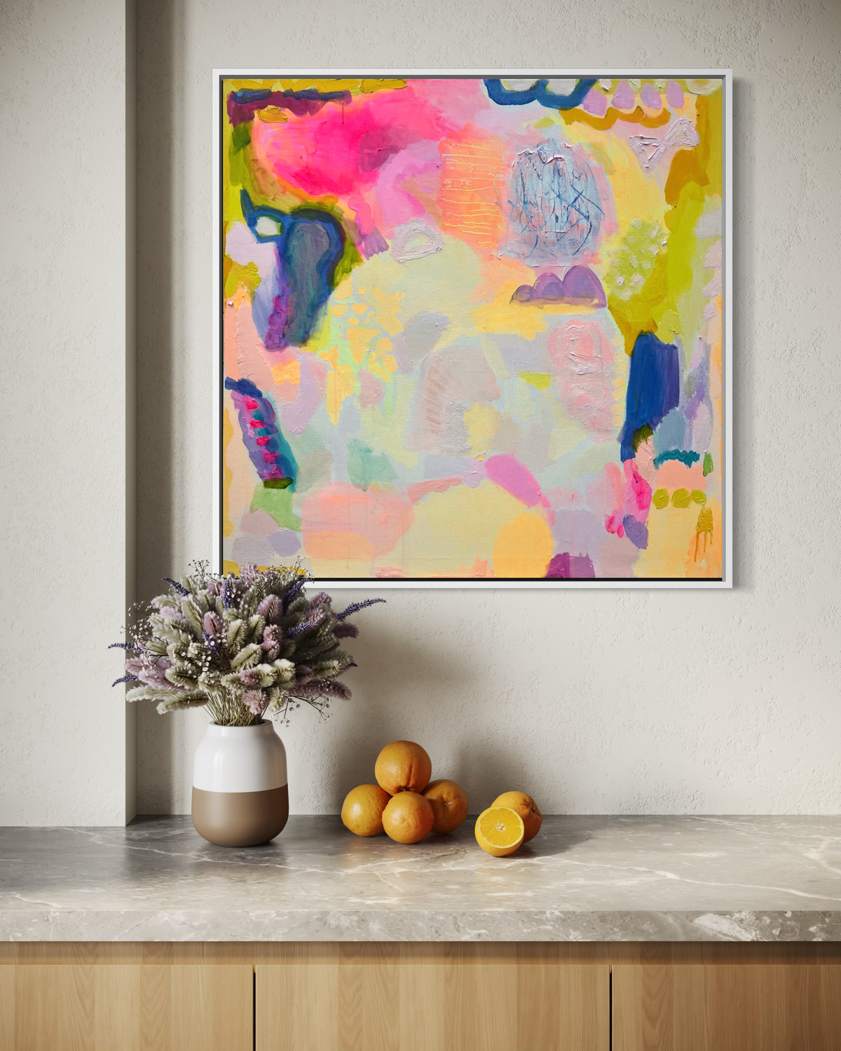 Summer Sorbet: 1   82cm x 82cm