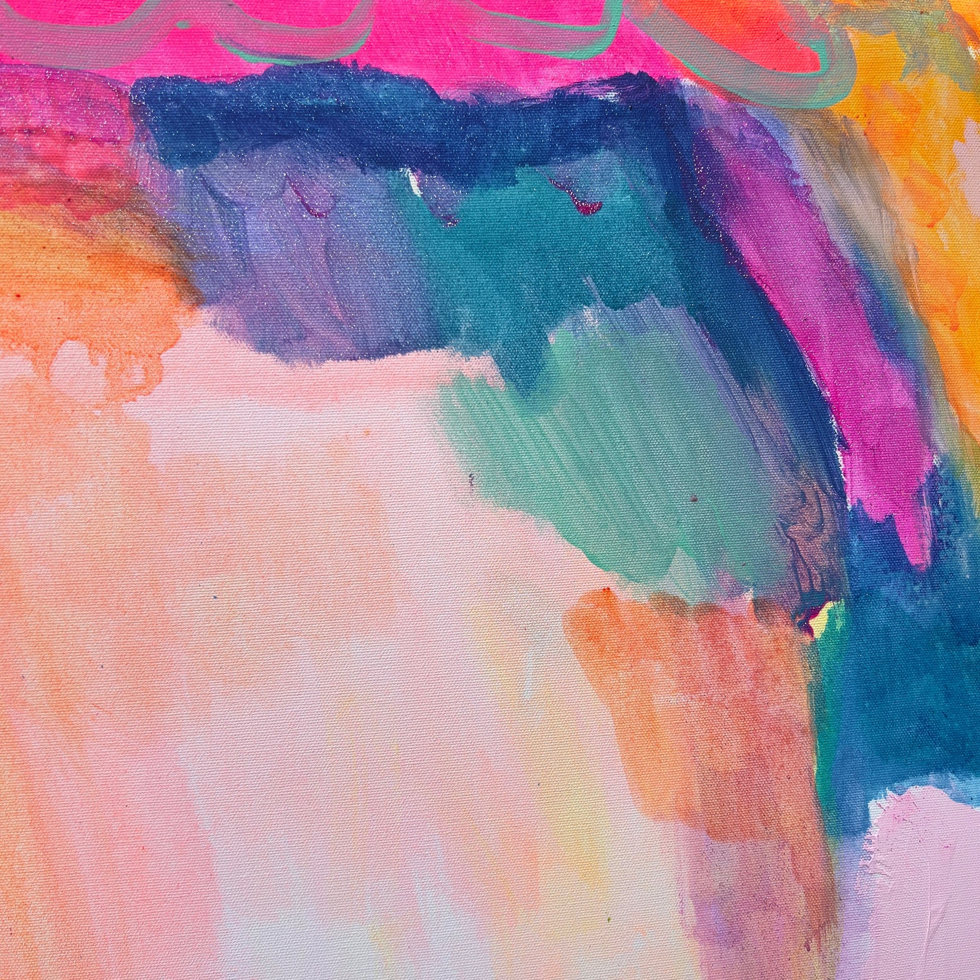So Many Things To Look Forward To  90cm x 90cm - Kathryn Sillince Artist